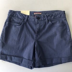 Tommy Hilfiger Women Shorts Blue Size 2 Roll-Tab Pockets NWT